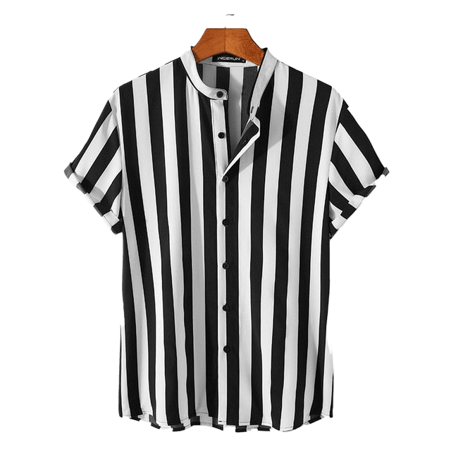 Camisa Manga Curta Gola Padre Listrada